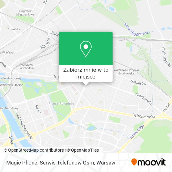 Mapa Magic Phone. Serwis Telefonów Gsm