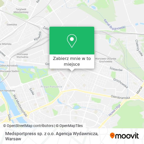 Mapa Medsportpress sp. z o.o. Agencja Wydawnicza