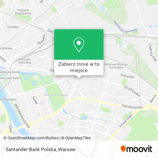 Mapa Santander Bank Polska