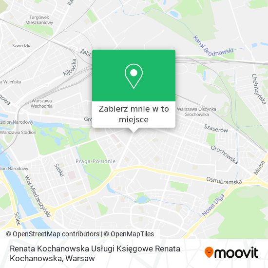 Mapa Renata Kochanowska Usługi Księgowe Renata Kochanowska