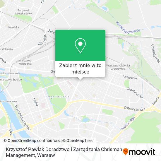 Mapa Krzysztof Pawlak Doradztwo i Zarządzania Chrisman Management