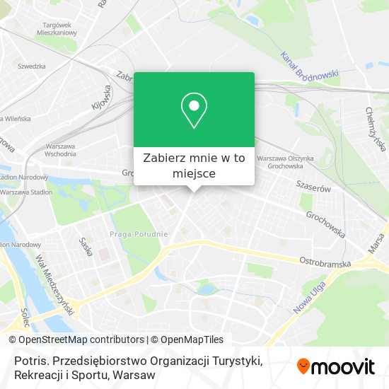 Mapa Potris. Przedsiębiorstwo Organizacji Turystyki, Rekreacji i Sportu