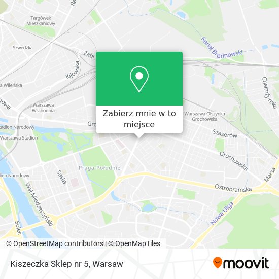 Mapa Kiszeczka Sklep nr 5