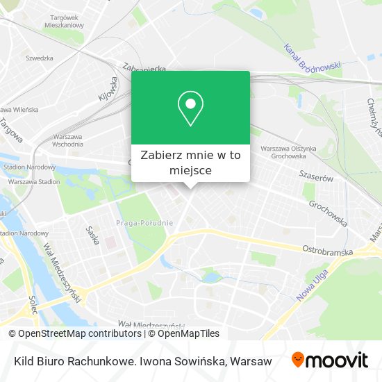 Mapa Kild Biuro Rachunkowe. Iwona Sowińska