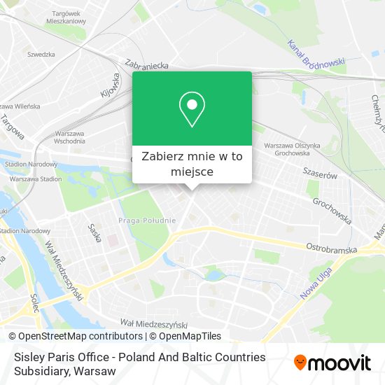 Mapa Sisley Paris Office - Poland And Baltic Countries Subsidiary