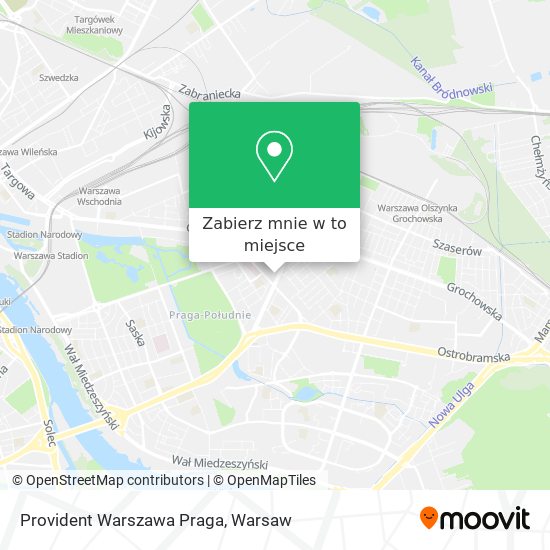 Mapa Provident Warszawa Praga