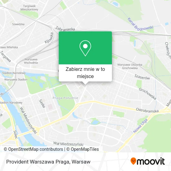 Mapa Provident Warszawa Praga