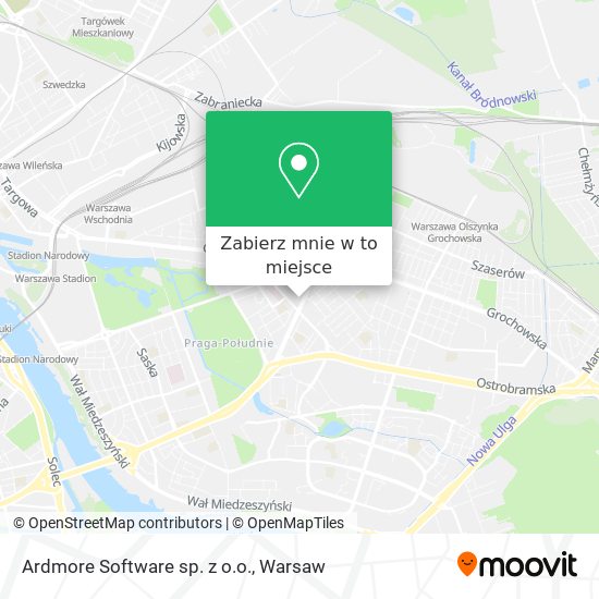 Mapa Ardmore Software sp. z o.o.