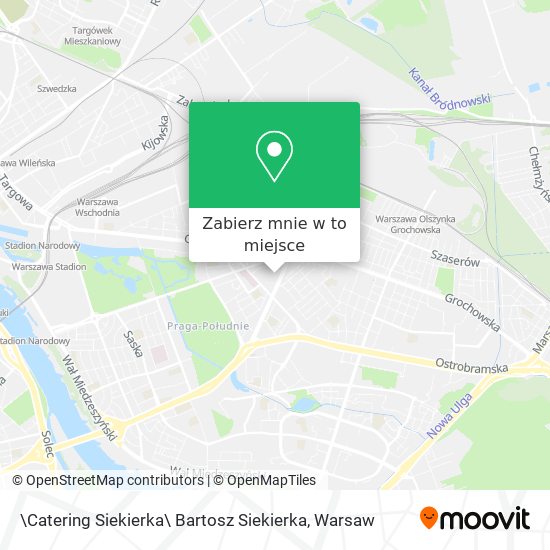 Mapa \Catering Siekierka\ Bartosz Siekierka