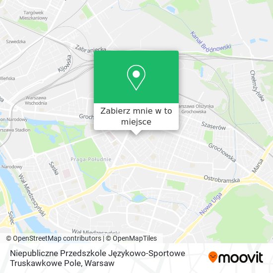 Mapa Niepubliczne Przedszkole Językowo-Sportowe Truskawkowe Pole