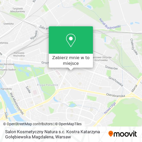 Mapa Salon Kosmetyczny Natura s.c. Kostra Katarzyna Gołębiewska Magdalena