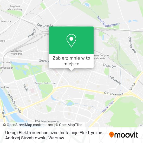 Mapa Usługi Elektromechaniczne Instalacje Elektryczne. Andrzej Strzałkowski