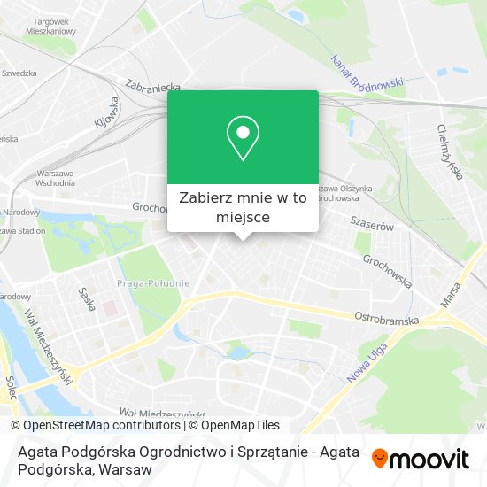 Mapa Agata Podgórska Ogrodnictwo i Sprzątanie - Agata Podgórska