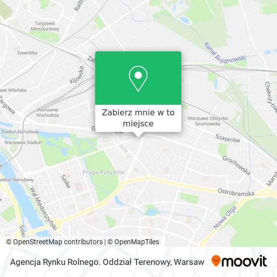 Mapa Agencja Rynku Rolnego. Oddział Terenowy