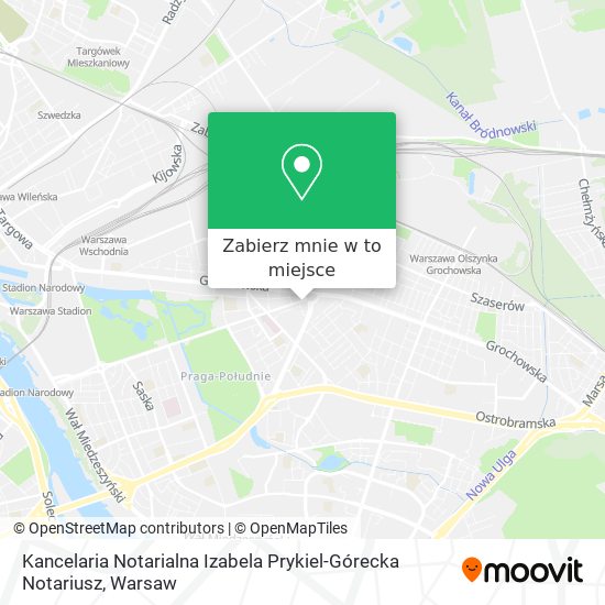 Mapa Kancelaria Notarialna Izabela Prykiel-Górecka Notariusz