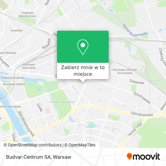 Mapa Budvar-Centrum SA