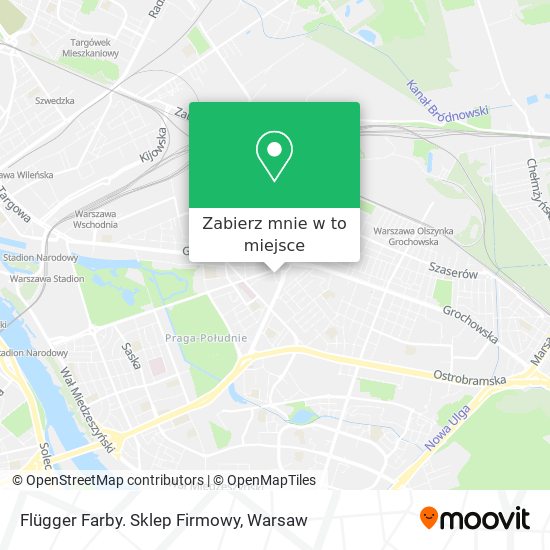 Mapa Flügger Farby. Sklep Firmowy