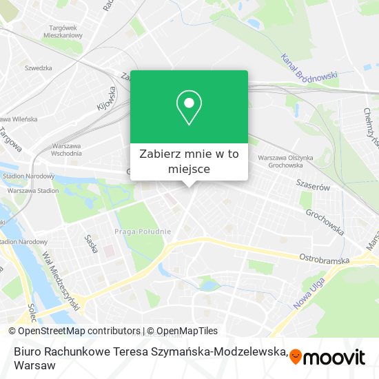 Mapa Biuro Rachunkowe Teresa Szymańska-Modzelewska