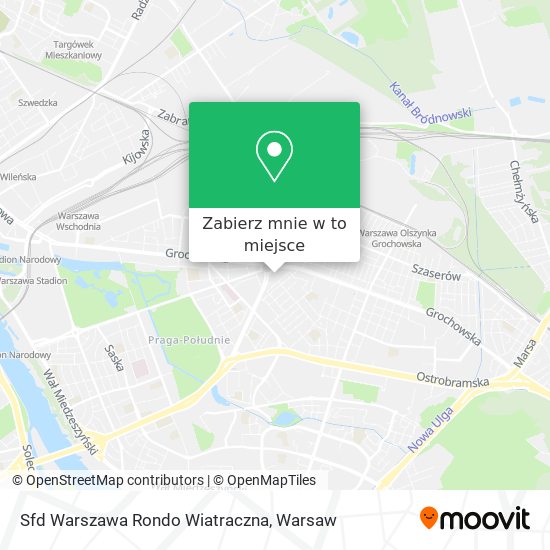 Mapa Sfd Warszawa Rondo Wiatraczna