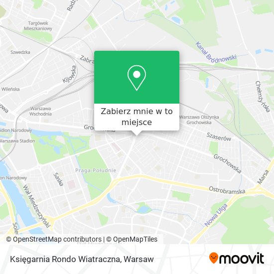 Mapa Księgarnia Rondo Wiatraczna