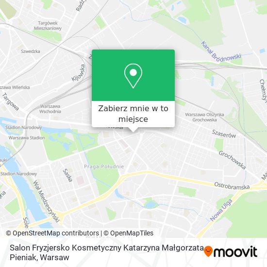 Mapa Salon Fryzjersko Kosmetyczny Katarzyna Małgorzata Pieniak