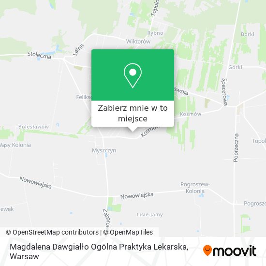 Mapa Magdalena Dawgiałło Ogólna Praktyka Lekarska