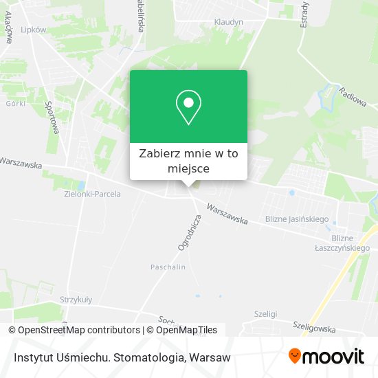 Mapa Instytut Uśmiechu. Stomatologia