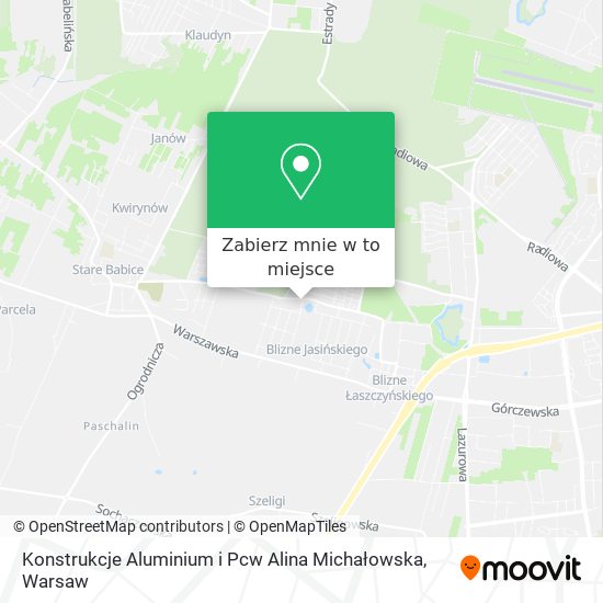 Mapa Konstrukcje Aluminium i Pcw Alina Michałowska