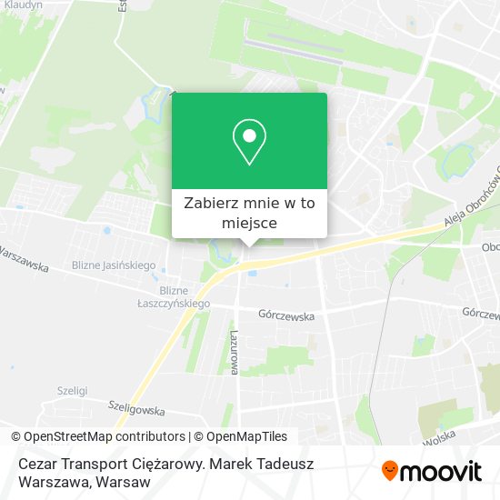 Mapa Cezar Transport Ciężarowy. Marek Tadeusz Warszawa