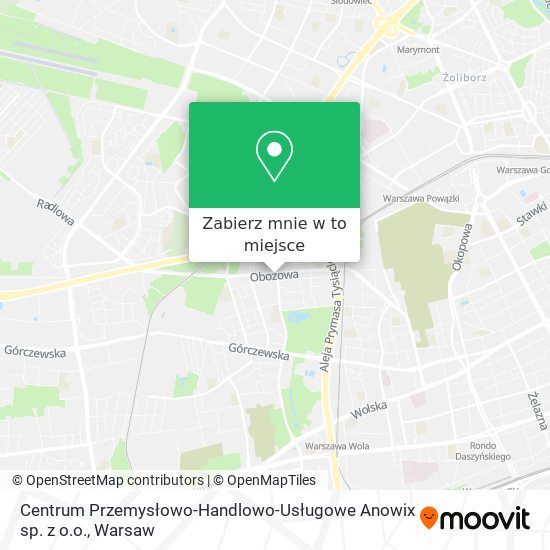 Mapa Centrum Przemysłowo-Handlowo-Usługowe Anowix sp. z o.o.