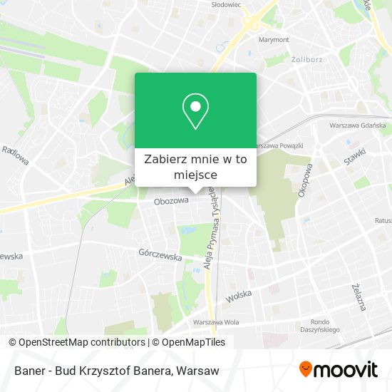 Mapa Baner - Bud Krzysztof Banera