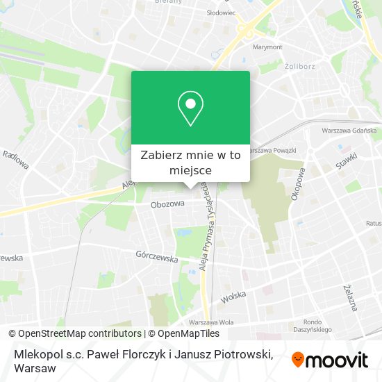 Mapa Mlekopol s.c. Paweł Florczyk i Janusz Piotrowski