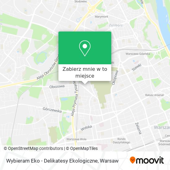 Mapa Wybieram Eko - Delikatesy Ekologiczne