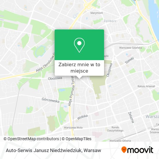 Mapa Auto-Serwis Janusz Niedźwiedziuk