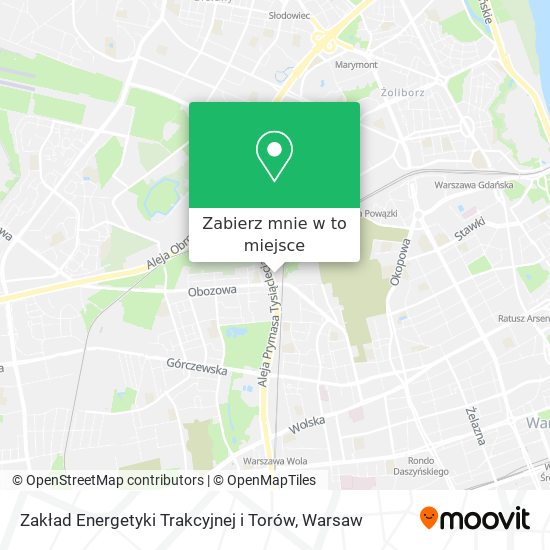 Mapa Zakład Energetyki Trakcyjnej i Torów