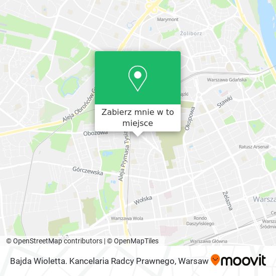 Mapa Bajda Wioletta. Kancelaria Radcy Prawnego