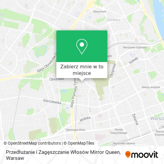 Mapa Przedłużanie i Zagęszczanie Włosów Mirror Queen