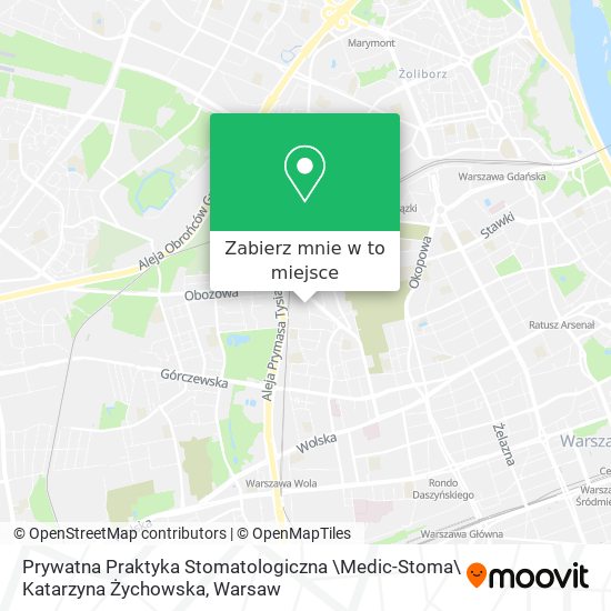 Mapa Prywatna Praktyka Stomatologiczna \Medic-Stoma\ Katarzyna Żychowska