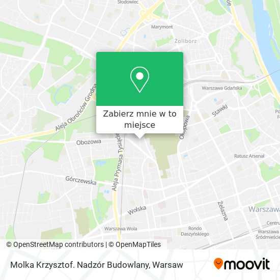 Mapa Molka Krzysztof. Nadzór Budowlany