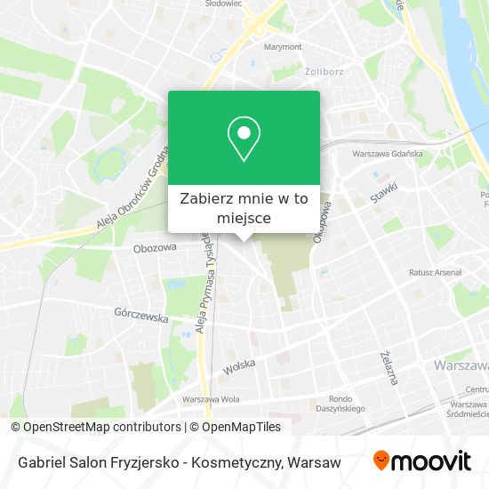 Mapa Gabriel Salon Fryzjersko - Kosmetyczny