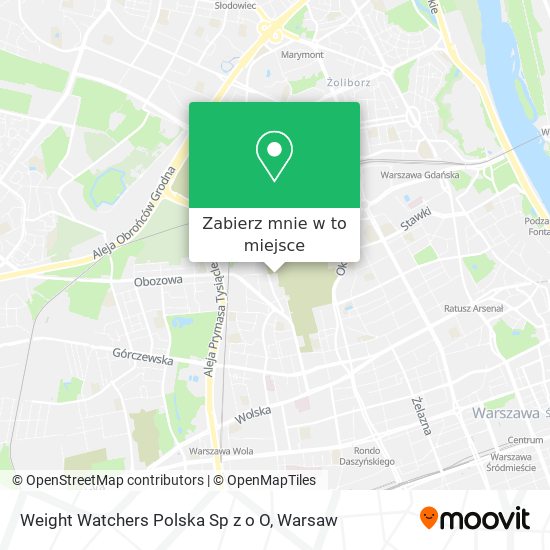 Mapa Weight Watchers Polska Sp z o O