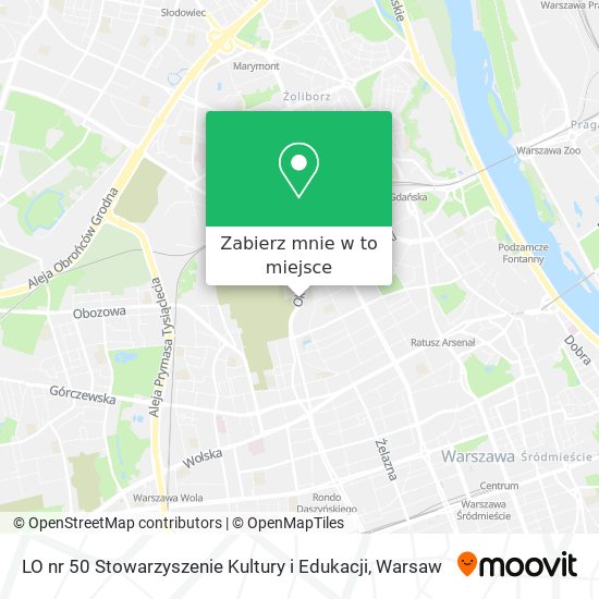 Mapa LO nr 50 Stowarzyszenie Kultury i Edukacji