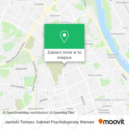 Mapa Jasiński Tomasz. Gabinet Psychologiczny