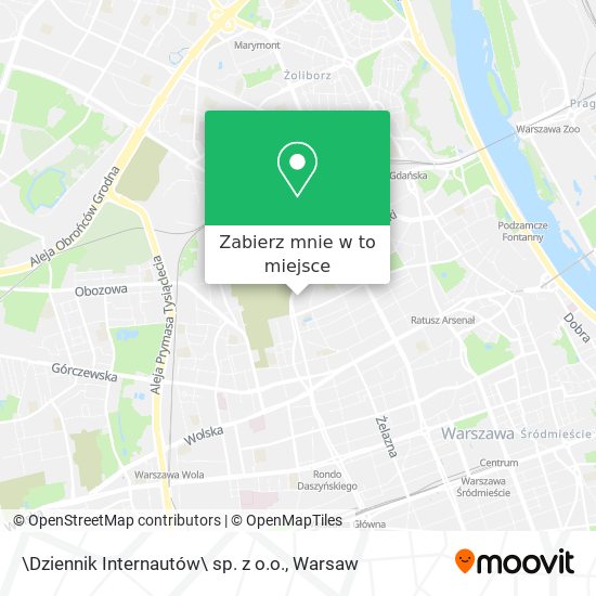 Mapa \Dziennik Internautów\ sp. z o.o.