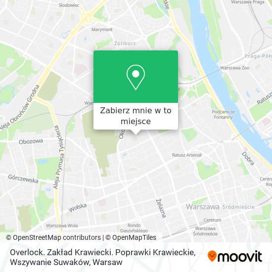 Mapa Overlock. Zakład Krawiecki. Poprawki Krawieckie, Wszywanie Suwaków