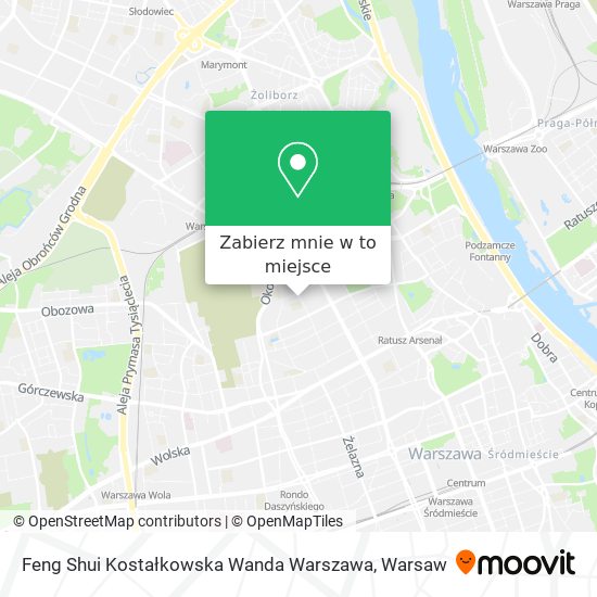 Mapa Feng Shui Kostałkowska Wanda Warszawa