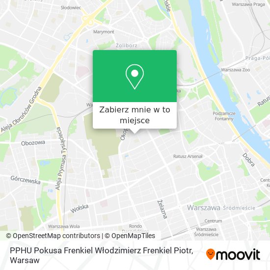 Mapa PPHU Pokusa Frenkiel Włodzimierz Frenkiel Piotr