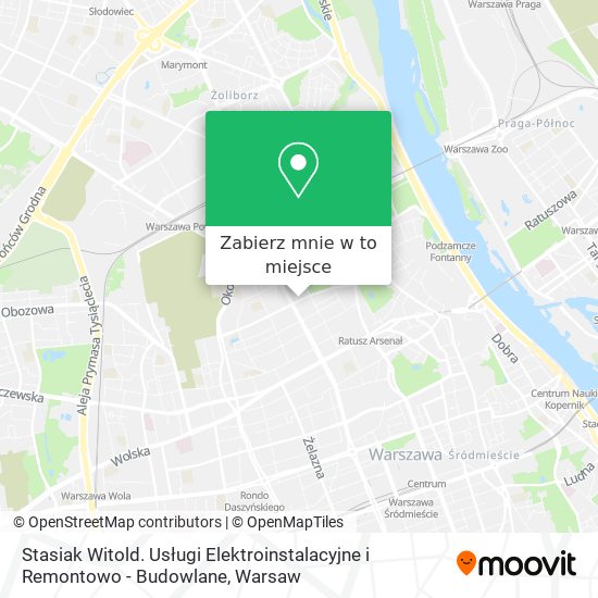 Mapa Stasiak Witold. Usługi Elektroinstalacyjne i Remontowo - Budowlane