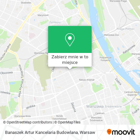 Mapa Banaszek Artur Kancelaria Budowlana