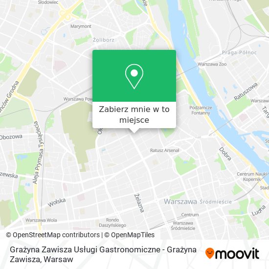 Mapa Grażyna Zawisza Usługi Gastronomiczne - Grażyna Zawisza